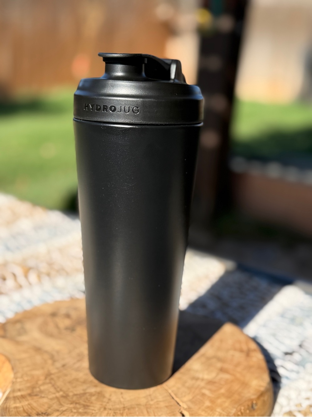 HydroJug Matte Black Shaker Bottle